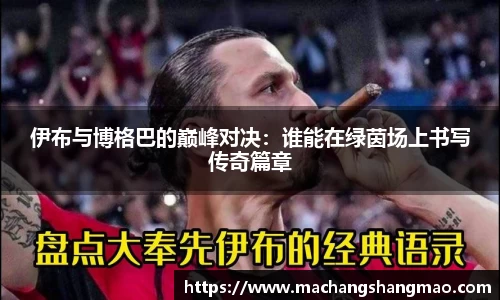 伊布与博格巴的巅峰对决：谁能在绿茵场上书写传奇篇章
